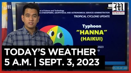 Early Morning Weather Update for September 3, 2023 ☀️