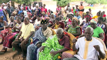 Roland Yao, Justice Allali et Jean Kouassi en campagne pour les municipales 2023 à Djébonou