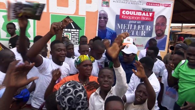 Blaise Coulibaly et Karidia Traoré en campagne à Tortiya pour les municipales 2023