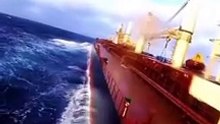 Terrifying Moments: Massive Ship in Peril, On the Verge of Sinking! #extremeweather