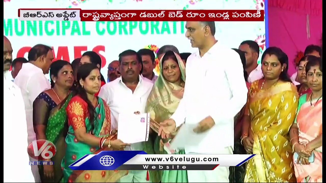 BRS Today _ Double Bedroom Houses Distribution _ Talasani Srinivas Yadav - Double Bedroom _ V6 News (3)
