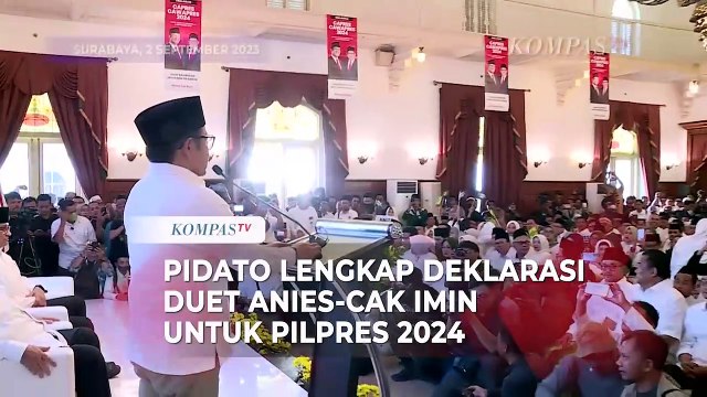 Pidato Deklarasi Lengkap Anies dan Cak Imin Jadi Pasangan Capres-Cawapres 2024
