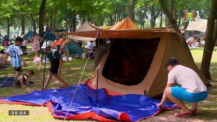 Dịch vụ cắm trại hút khách dịp nghỉ lễ