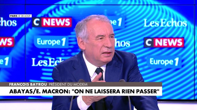 François Bayrou : «Je ne crois pas que la présence de l’islam en France soit une présence profondément agressive»