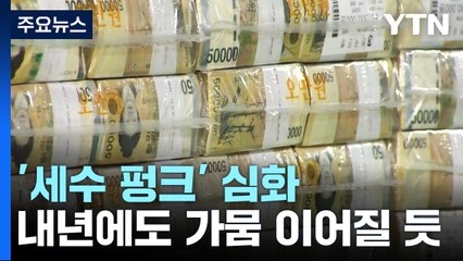 '세수 펑크' 50조 넘나...내년에도 '세수 가뭄' / YTN