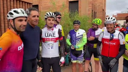 Miguel Indurain en la Marcha Santamaría de Valladolid