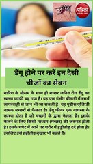 डेंगू होने पर करें इन देसी चीजों का सेवन, दो दिन बढ़ जाएगा प्लेटलेट्स
