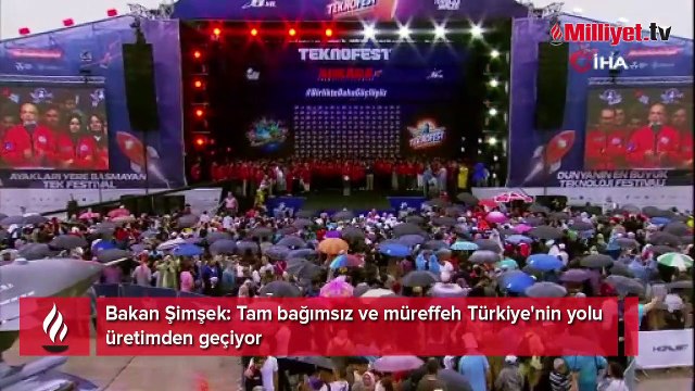 Bakan Şimşek'ten TEKNOFEST'te KIZILELMA mesajı: İşte muhteşem başarı ortada