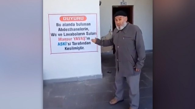 Ankara Büyükşehir Belediyesi'nin türbenin suyunu kestiği iddia edilmişti; kaçak hat çekmişler