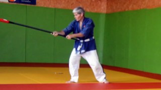 naginata ; tsuki (coup de pointe en piquant )