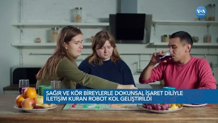 Sağır ve kör bireylerle dokunsal işaret diliyle iletişim kuran robot kol geliştirildi