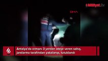 Ormanı 3 yerden yakan şüpheli tutuklandı