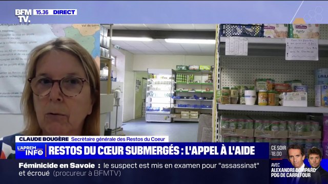 Claude Bougère (Restos du cœur): En accueillant 200.000 personnes de plus que l'année écoulée, nos centres ne sont plus en capacité de répondre à un afflux aussi important