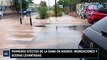 Primeros efectos de la DANA en Madrid: inundaciones y aceras levantadas