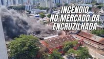 COMERCIANTES PERDEM TUDO em INCÊNDIO no MERCADO da ENCRUZILHADA NO RECIFE