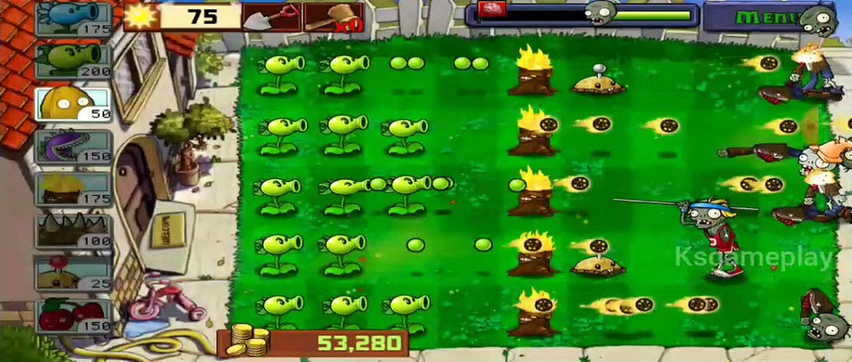 Last Day Stand fight the Zombies | Plants vs Zombies