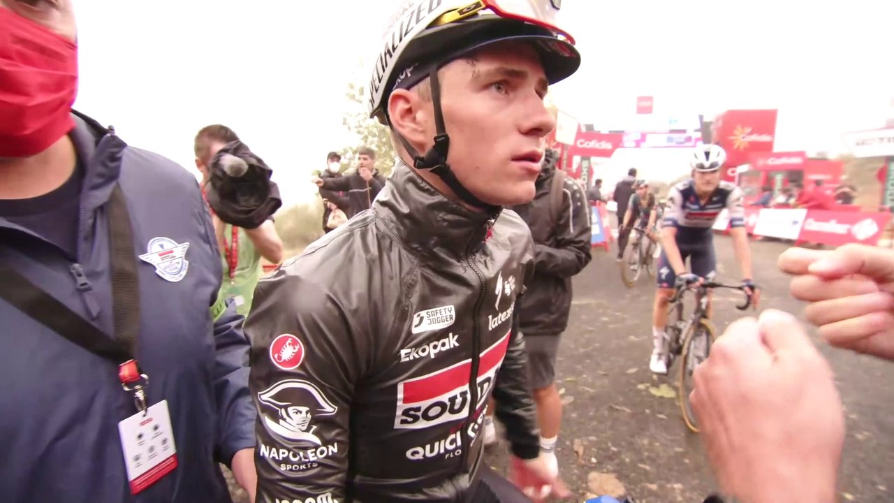 Tour d'Espagne 2023 - Remco Evenepoel : "Ma première semaine de La Vuelta ? Juste dommage ma mauvaise journée à cause des blessures autrement tout va bien maintenant"