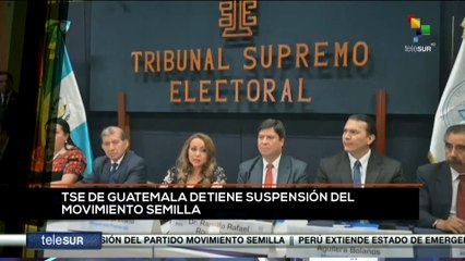 Download Video: teleSUR Noticias 11:30 03-09: TSE de Guatemala frena suspensión del partido Movimiento Semilla