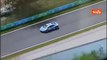 La Lamborghini della Polizia sfreccia sulla pista del Gran premio di Formula Uno a Monza