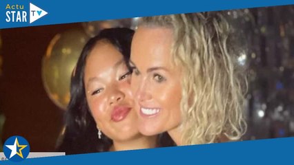 Laeticia Hallyday et sa fille Joy  moment complice mère fille au concert de Beyoncé