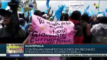 Guatemala: Continúan manifestaciones en rechazo a medidas contra el Movimiento Semilla
