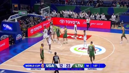 Lithuania stun the USA at FIBA World Cup