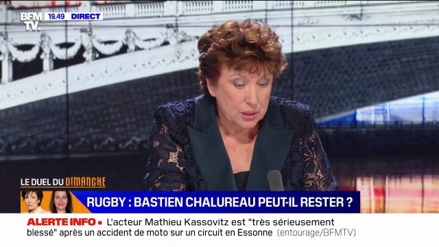 Racisme/Bastien Chalureau: Il ne conteste pas que les violences ont été commises, c'est lourd de le recruter en équipe de France , réagit Roselyne Bachelot