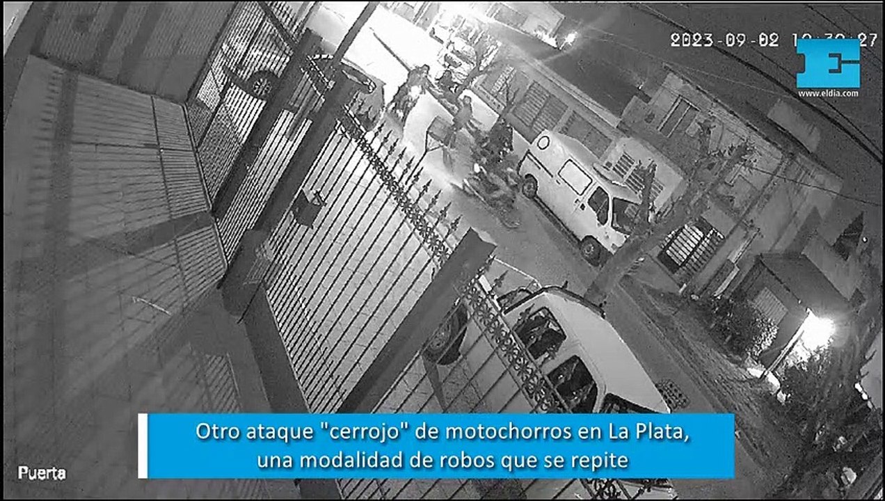 Otro ataque "cerrojo" de grupos de motochorros en La Plata: una modalidad que se repite