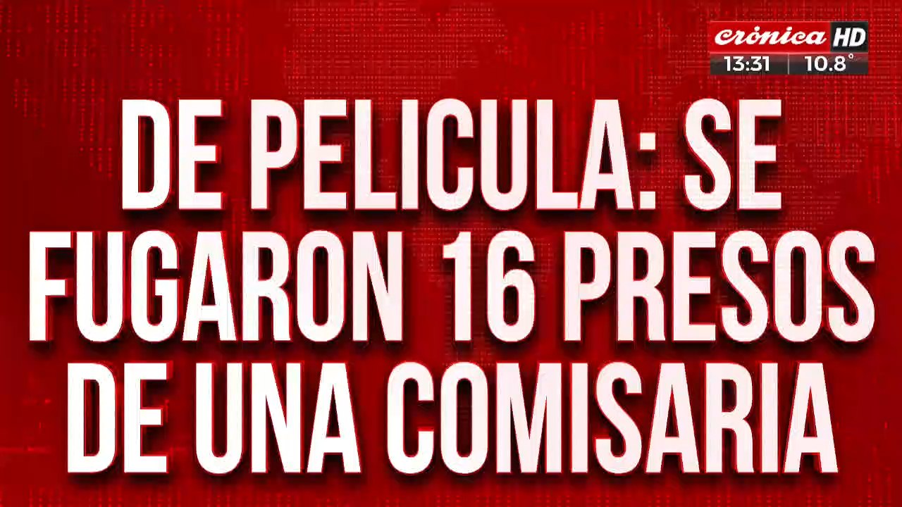 Terror en Granadero Baigorria: se fugaron 16 presos de una comisaria
