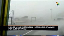 teleSUR Noticias 15:30 03-09: Tifón Haikui toca tierra en la región china de Taiwán