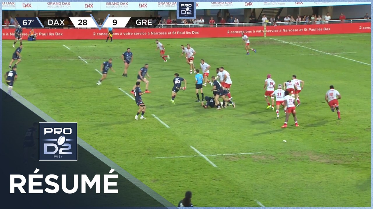 PRO D2 Saison 2023/2024 J03 - Résumé US Dax-FC Grenoble Rugby