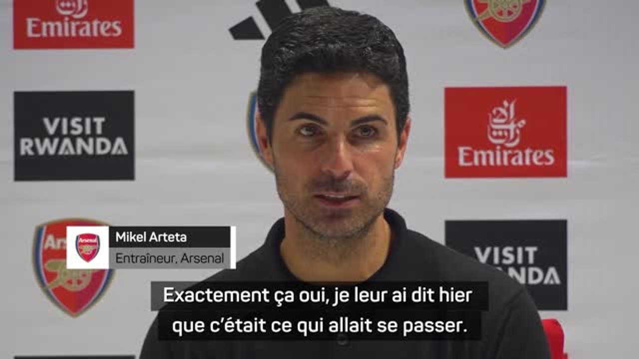 4e j. - Arteta : “On travaille très dur pour vivre des moments comme celui-ci"