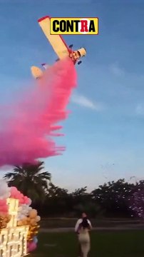 Momento en que AVIONETA se DESPLOMA por hacer REVELACIÓN de GÉNERO