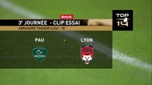 TOP 14 - Essai de Thaakir ABRAHAMS (LOU) - Section Paloise - LOU Rugby - Saison 2023-2024