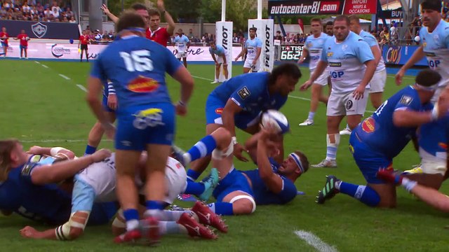 TOP 14 - Essai de Leone NAKARAWA (CO) - Castres Olympique - Aviron Bayonnais - Saison 2023-2024