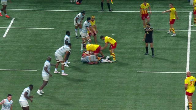 TOP 14 - Essai de Donovan TAOFIFENUA (R92) - Racing 92 - USA Perpignan - Saison 2023-2024