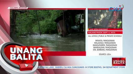 Baha sa ilang lugar sa Meysulao, lampas-tao; 58 pamilya, inilikas | UB
