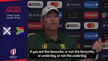 Who's favourite is just a talking point - South Africa coach Nienaber