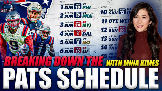 New England Patriots Release 2020 Schedule