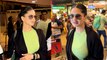 Sunny Leone Happily Greets Paparazzi At Airport