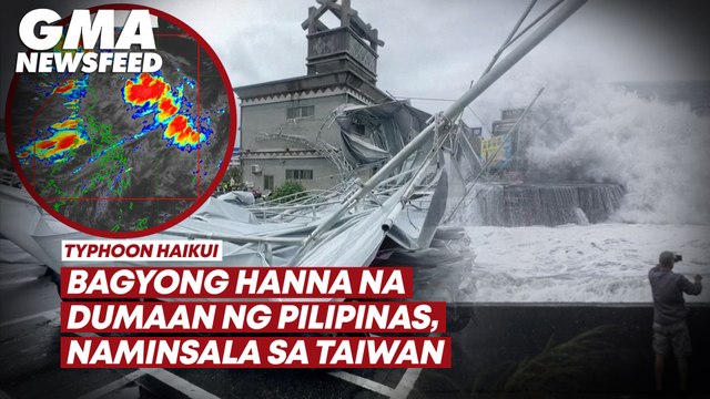 Bagyong Hanna na dumaan ng Pilipinas, naminsala sa Taiwan | GMA News Feed