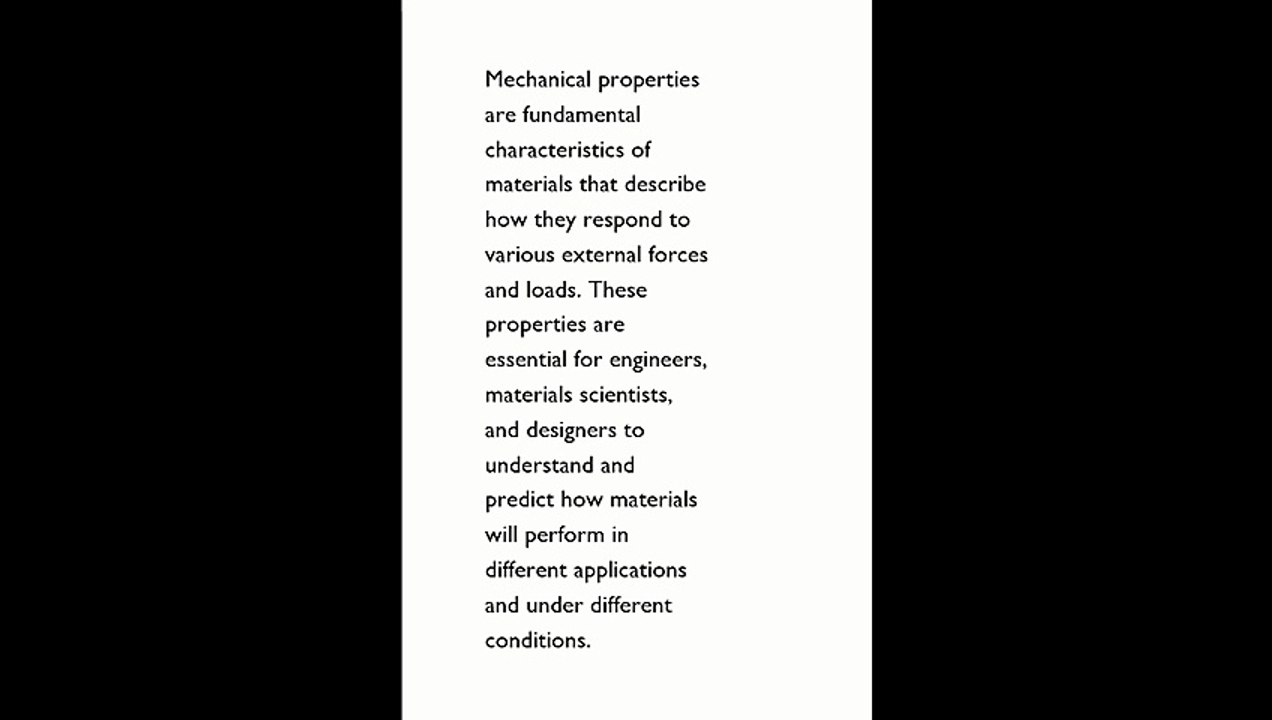 mechanical properties