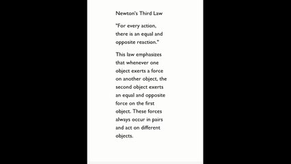 newton's third law