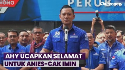 Muncul ke Publik, AHY Ucapkan Selamat untuk Anies Baswedan dan Cak Imin
