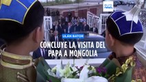 El papa cierra su visita a Mongolia con la inauguración de la 