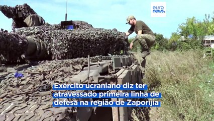 Exército ucraniano diz ter atravessado primeira linha de defesa russa