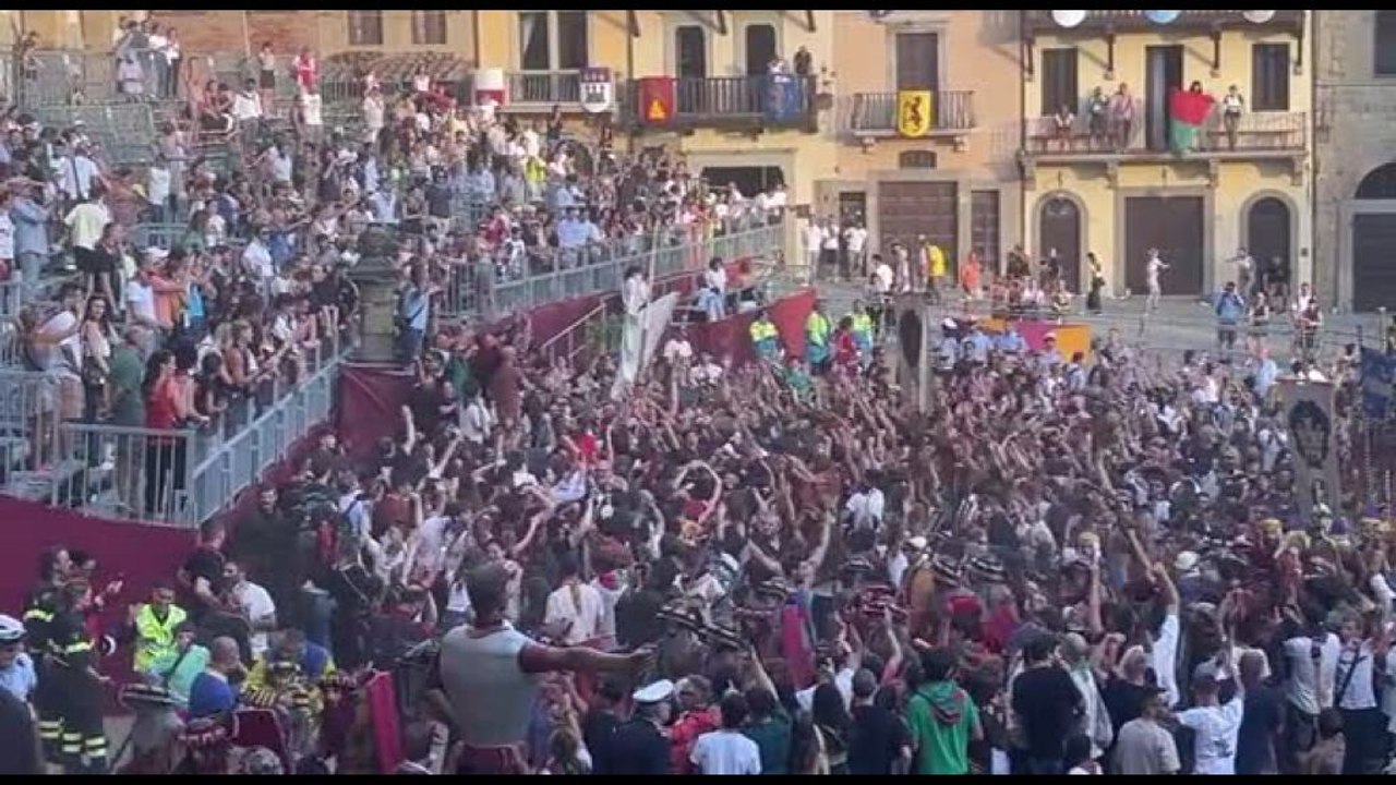 Giostra del Saracino ad Arezzo, vince Porta Crucifera
