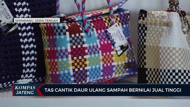 Prihatin dengan Limbah Plastik, Warga Pati Ubah Sampah Plastik Menjadi Tas Cantik
