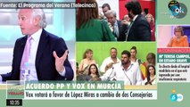 Inda sobre el acuerdo entre PP y Vox en Murcia: 