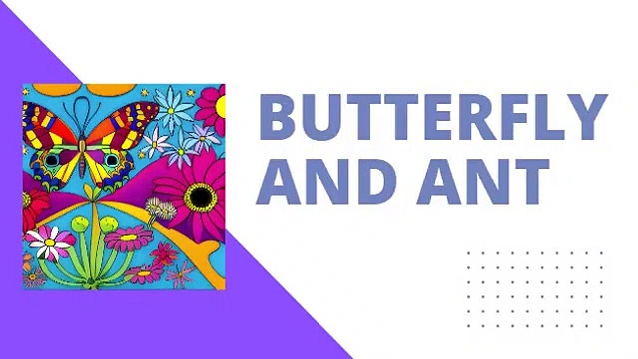 Butterfly and ant